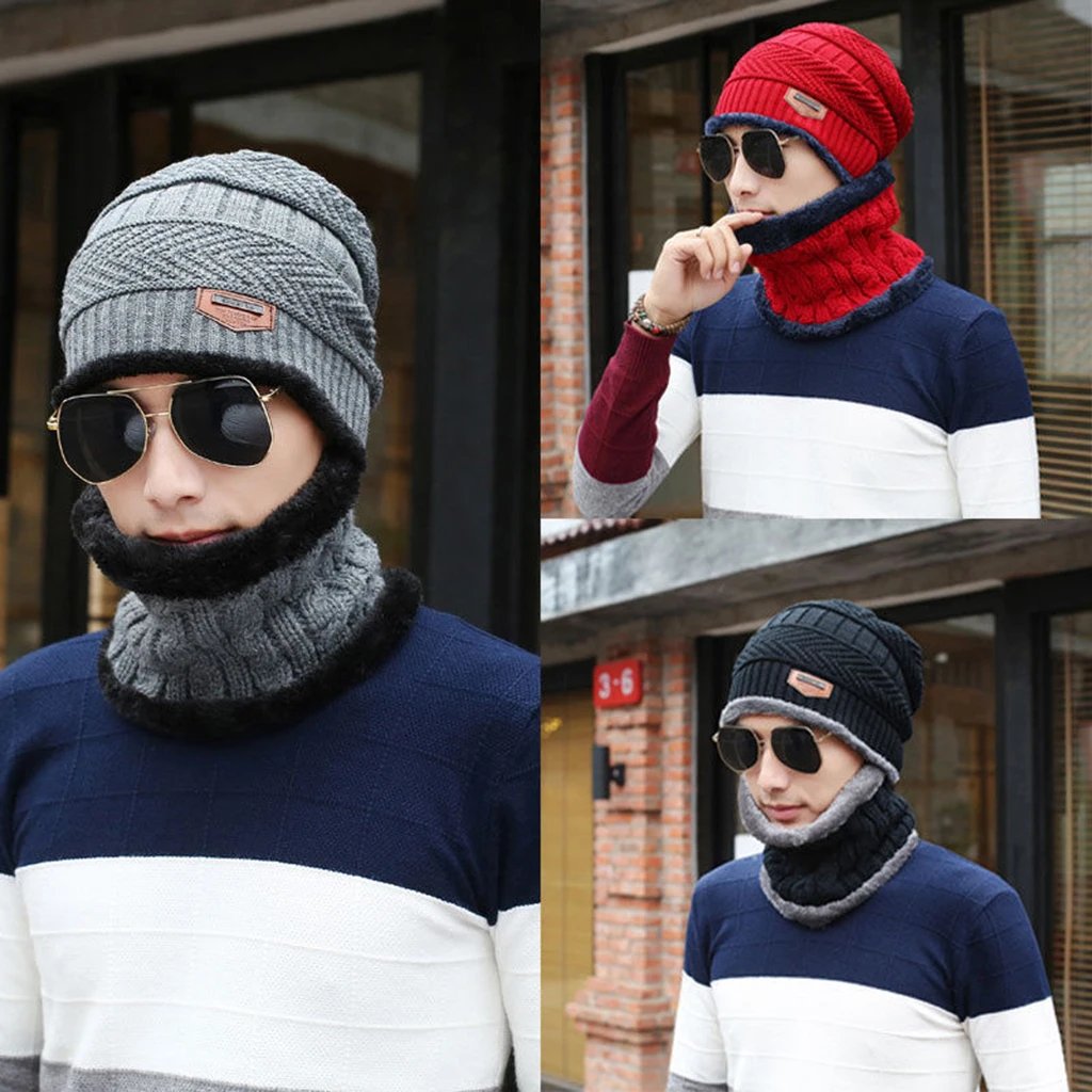 Fashion 2-Ways Men Women Knit Beanie Winter Hat Ski Cap Couple Hat + Scarf 2PCS/set
Fashion 2-Ways Men Women Knit Beanie Winter Hat Ski Cap Couple Hat + Scarf 2PCS/set