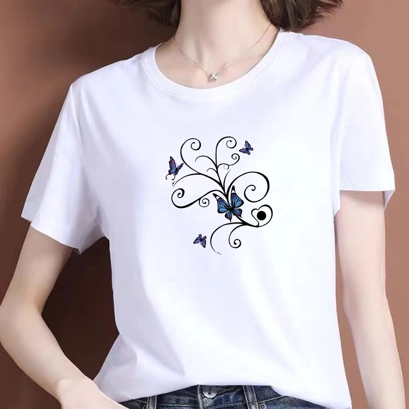 Markdown Sale Butterfly T-Shirt Couple Women O-NECK Summer Funny Casual Fashion Short Sleeve Girls Lady Female Clothing Top Tees
Markdown Sale Butterfly T-Shirt Couple Women O-NECK Summer Funny Casual Fashion Short Sleeve Girls Lady Female Clothing Top Tees