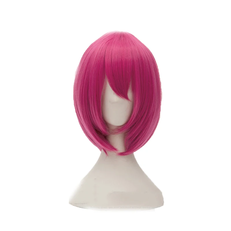 

Anime The Seven Deadly Sins Goat's Sin of Lust Gowther Wigs Short Rose Red Heat Resistant Hair Cosplay Wig + Free Wig Cap