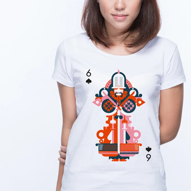 T-shirts Playing Card Number 6 Summer Top Cards Poker Harajuku T Shirt Women Punk Korean 90s Aesthetic Clothes Tops Tshirt Kpop
T-shirts Playing Card Number 6 Summer Top Cards Poker Harajuku T Shirt Women Punk Korean 90s Aesthetic Clothes Tops Tshirt Kpop