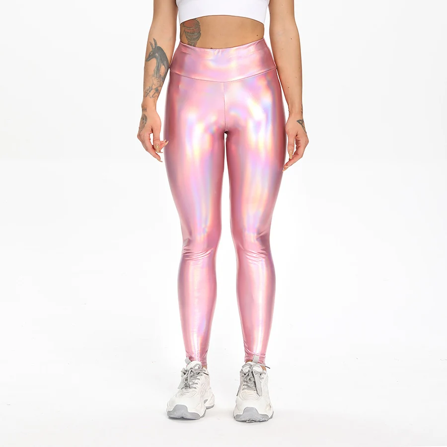 Elastic Colorful Yoga Pants Peach Hip Fitness Women's Laser Leather Breathable Sports Trousers Seamless Training Tights Leggings
Elastic Colorful Yoga Pants Peach Hip Fitness Women's Laser Leather Breathable Sports Trousers Seamless Training Tights Leggings
