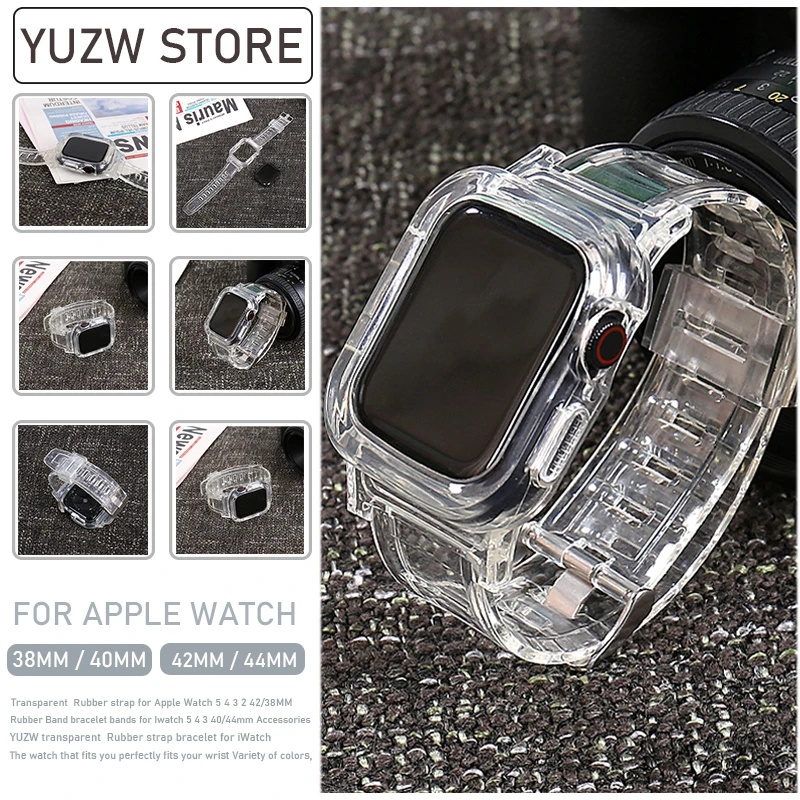 Ремешок спортивный прозрачный для Apple Watch Band Series 1 2 3 4 5, силиконовый прозрачный браслет для Iwatch 5 4, 38/40/42/44 мм
Ремешок спортивный прозрачный для Apple Watch Band Series 1 2 3 4 5, силиконовый прозрачный браслет для Iwatch 5 4, 38/40/42/44 мм