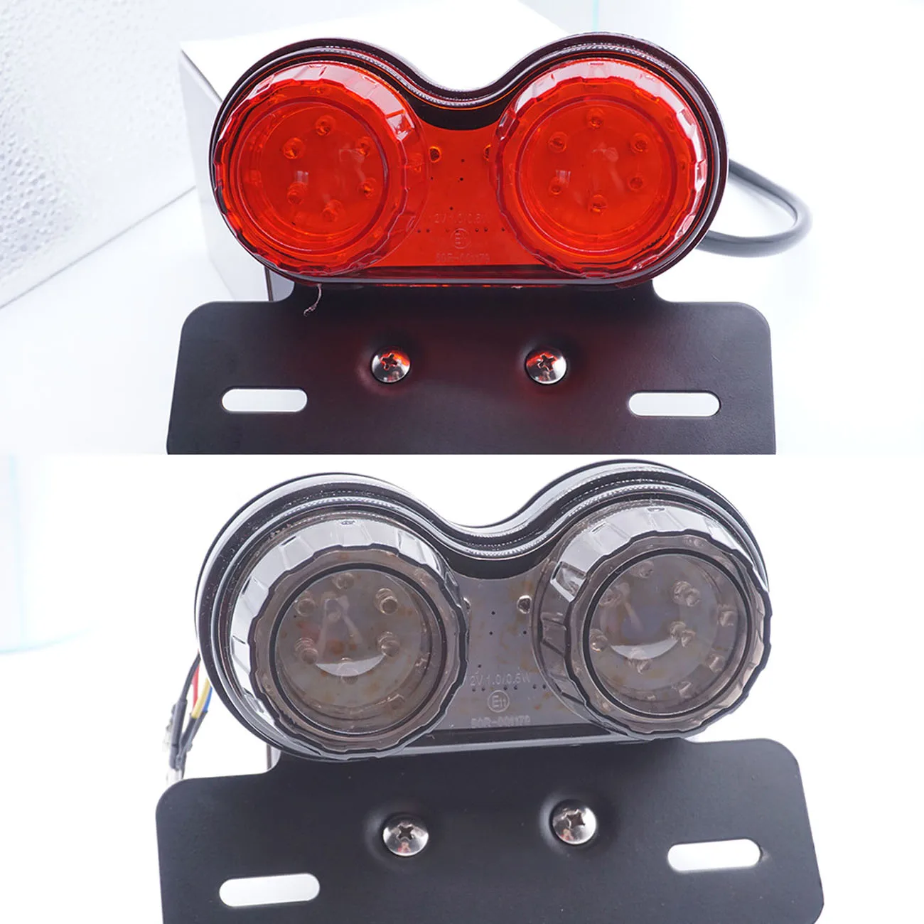 Universal Motorcycle LED Taillight Custom Motorbike Rear Stop Brake Lamp License Plate Light Turn Signal Indicators
Universal Motorcycle LED Taillight Custom Motorbike Rear Stop Brake Lamp License Plate Light Turn Signal Indicators