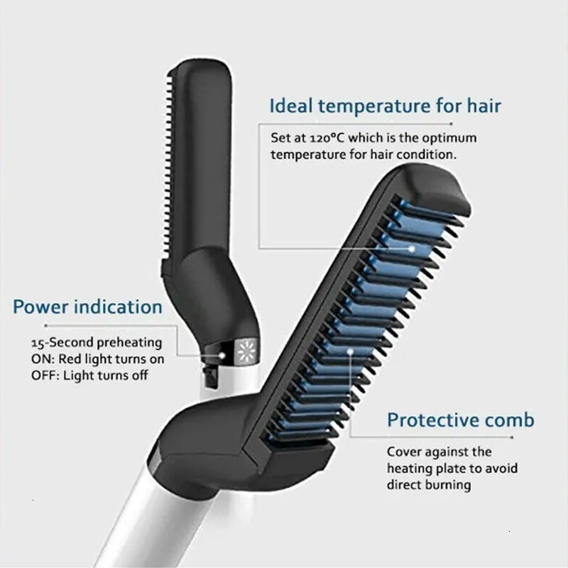 Beard Straightener Multifunctional Hair Comb Brush Straighten Straightening Comb Hair Curler Quick Hair Styler For Men DROPSHIP
Beard Straightener Multifunctional Hair Comb Brush Straighten Straightening Comb Hair Curler Quick Hair Styler For Men DROPSHIP