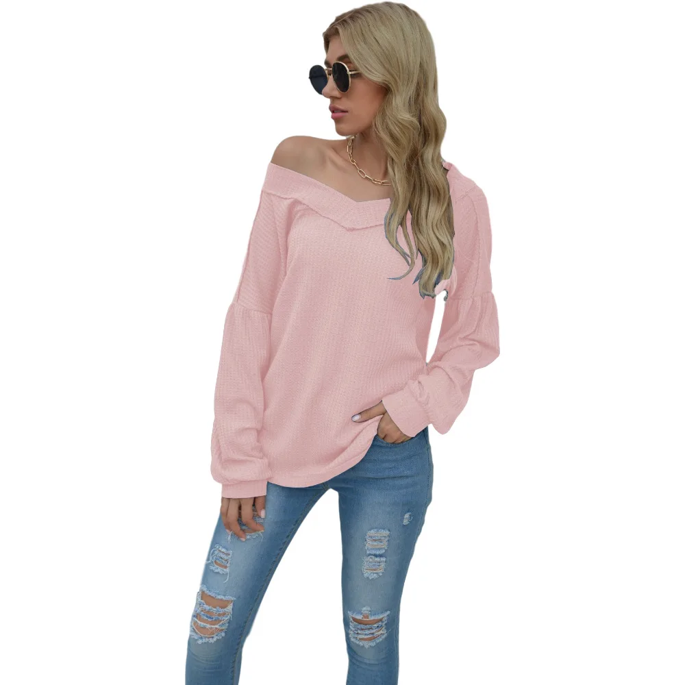 Autumn tops women's long-sleeved loose 2020 new casual tops slim bottoming shirt Black
Autumn tops women's long-sleeved loose 2020 new casual tops slim bottoming shirt Black