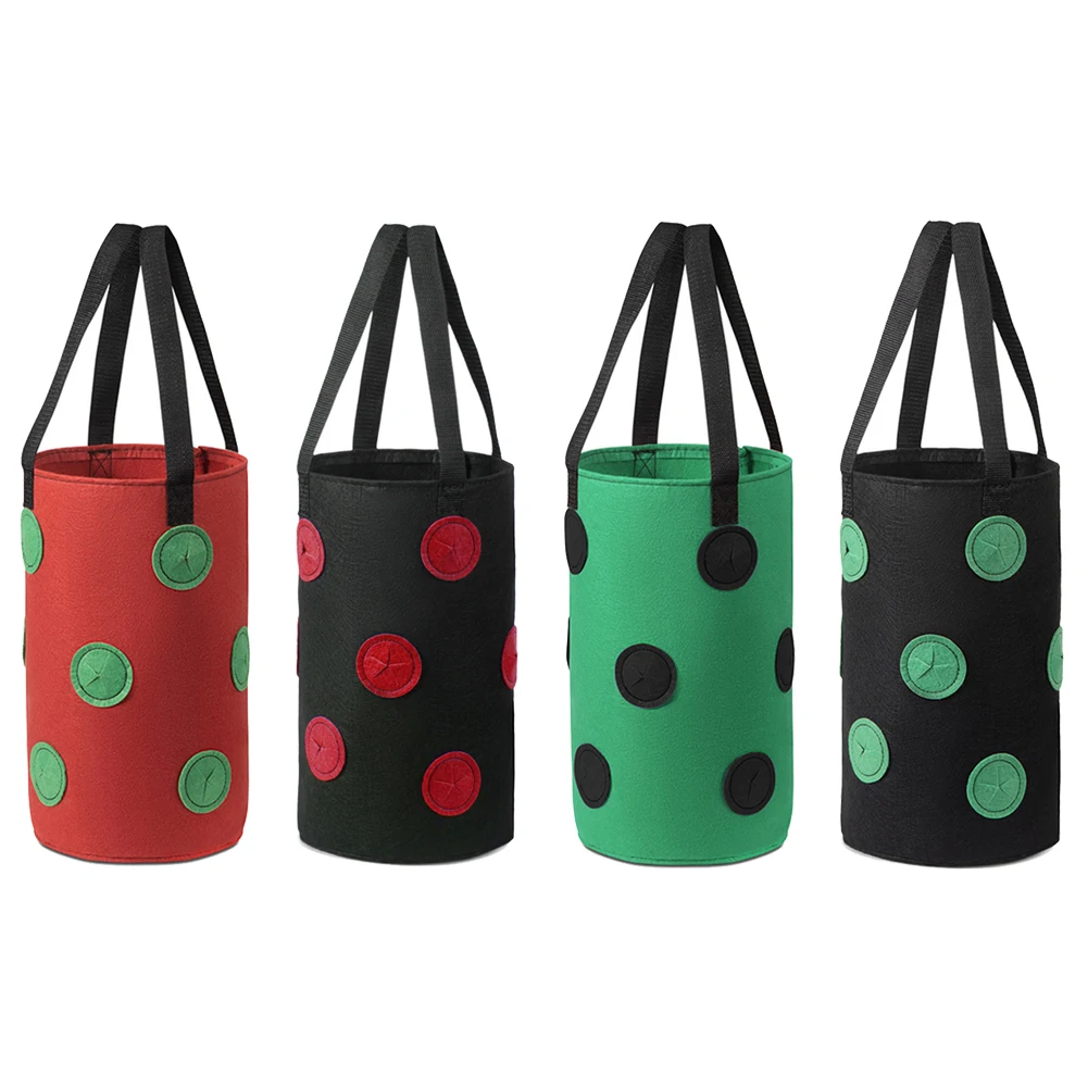 Strawberry Planting Bag Felt Cloth Planting Container Bag Breathable Vegetable Round Reusable Pot Planter Plant Grow Bag
Strawberry Planting Bag Felt Cloth Planting Container Bag Breathable Vegetable Round Reusable Pot Planter Plant Grow Bag