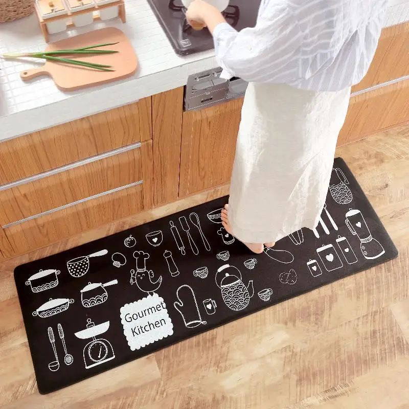Non-Slip Kitchen Mat Rubber Backing Doormat Runner Rug Set, Cozinha Design Resistant Waterproof Kitchen Mat Anti-Fatigue Mattres
Non-Slip Kitchen Mat Rubber Backing Doormat Runner Rug Set, Cozinha Design Resistant Waterproof Kitchen Mat Anti-Fatigue Mattres