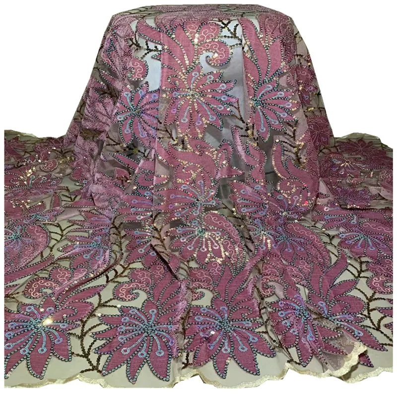 African velvet lace fabric 2021 high quality lace perforated design embroidery with sequins laces mesh fabrics for evening A-220 
African velvet lace fabric 2021 high quality lace perforated design embroidery with sequins laces mesh fabrics for evening A-220