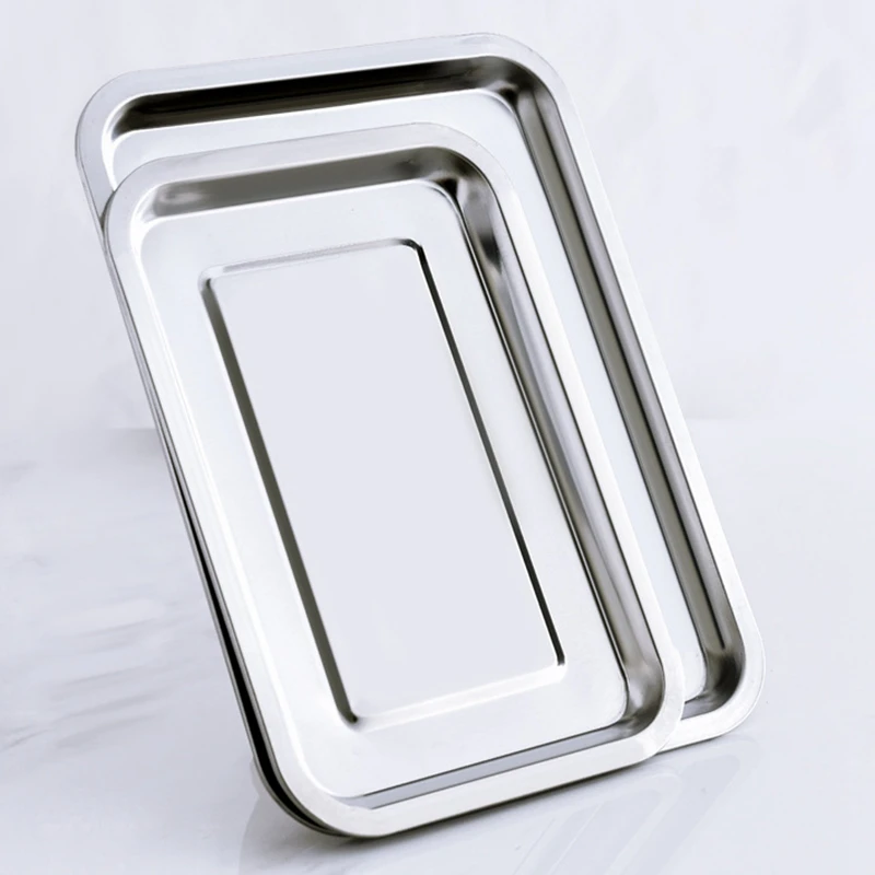 Baking Sheet Set of 3,Stainless Steel Cookie Sheet Set 3 Pieces Toaster Oven Tray Pan Rectangle Size Non Toxic & Healthy
Baking Sheet Set of 3,Stainless Steel Cookie Sheet Set 3 Pieces Toaster Oven Tray Pan Rectangle Size Non Toxic & Healthy