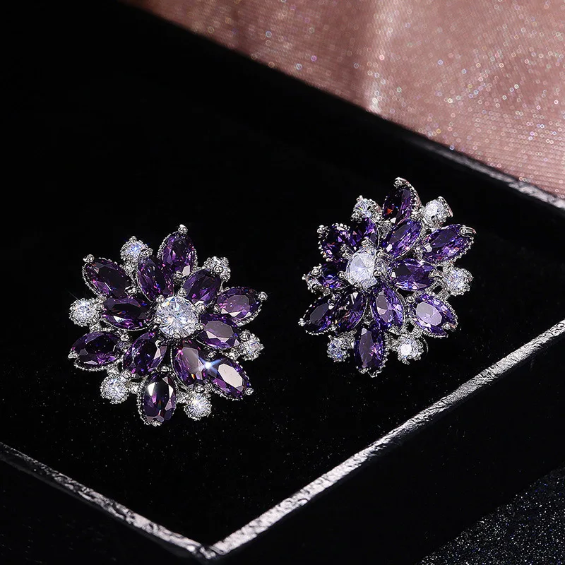 2021 New Flower Earrings For Women Korean Fashion Earring Cute Cubic Zircon Elegant Creative Wedding Jewelry Gift Multiple Color
2021 New Flower Earrings For Women Korean Fashion Earring Cute Cubic Zircon Elegant Creative Wedding Jewelry Gift Multiple Color