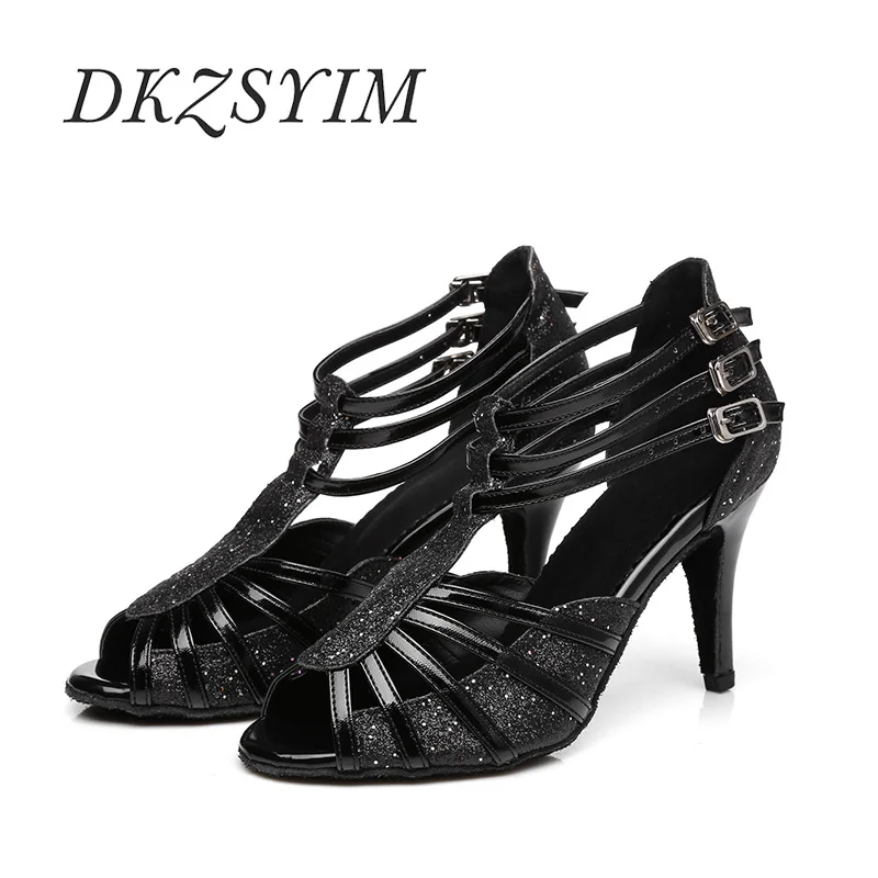 DKZSYIM Latin Dance Shoes Women High Hells Ballroom Tango/Salsa Dance Sandals Sequined Cloth Soft Soles Party/Wedding Shoes
DKZSYIM Latin Dance Shoes Women High Hells Ballroom Tango/Salsa Dance Sandals Sequined Cloth Soft Soles Party/Wedding Shoes