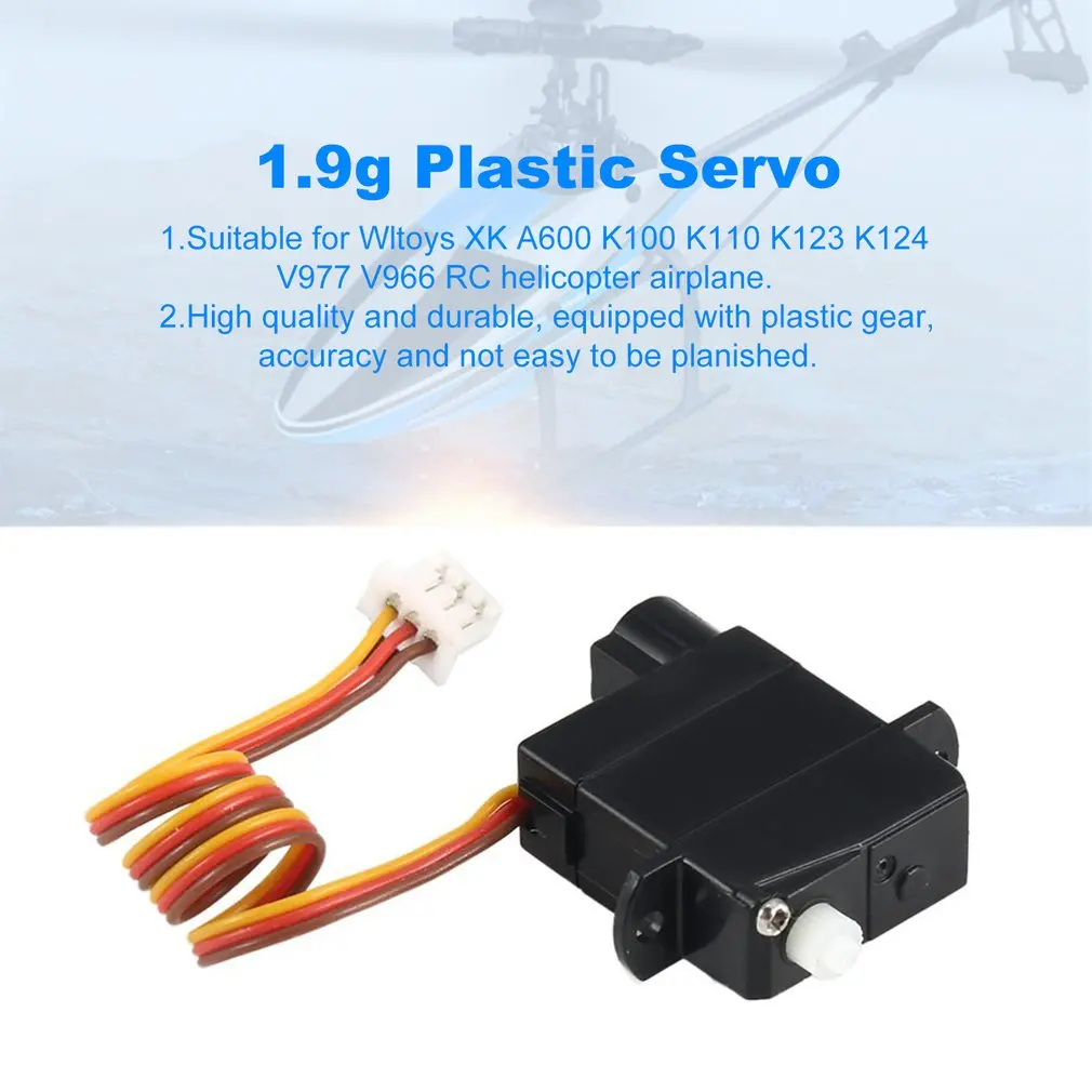 7 5g 1 Пластик Шестерни Аналоговый сервопривод 4 8-6V для Wltoys V950 дистанционно
