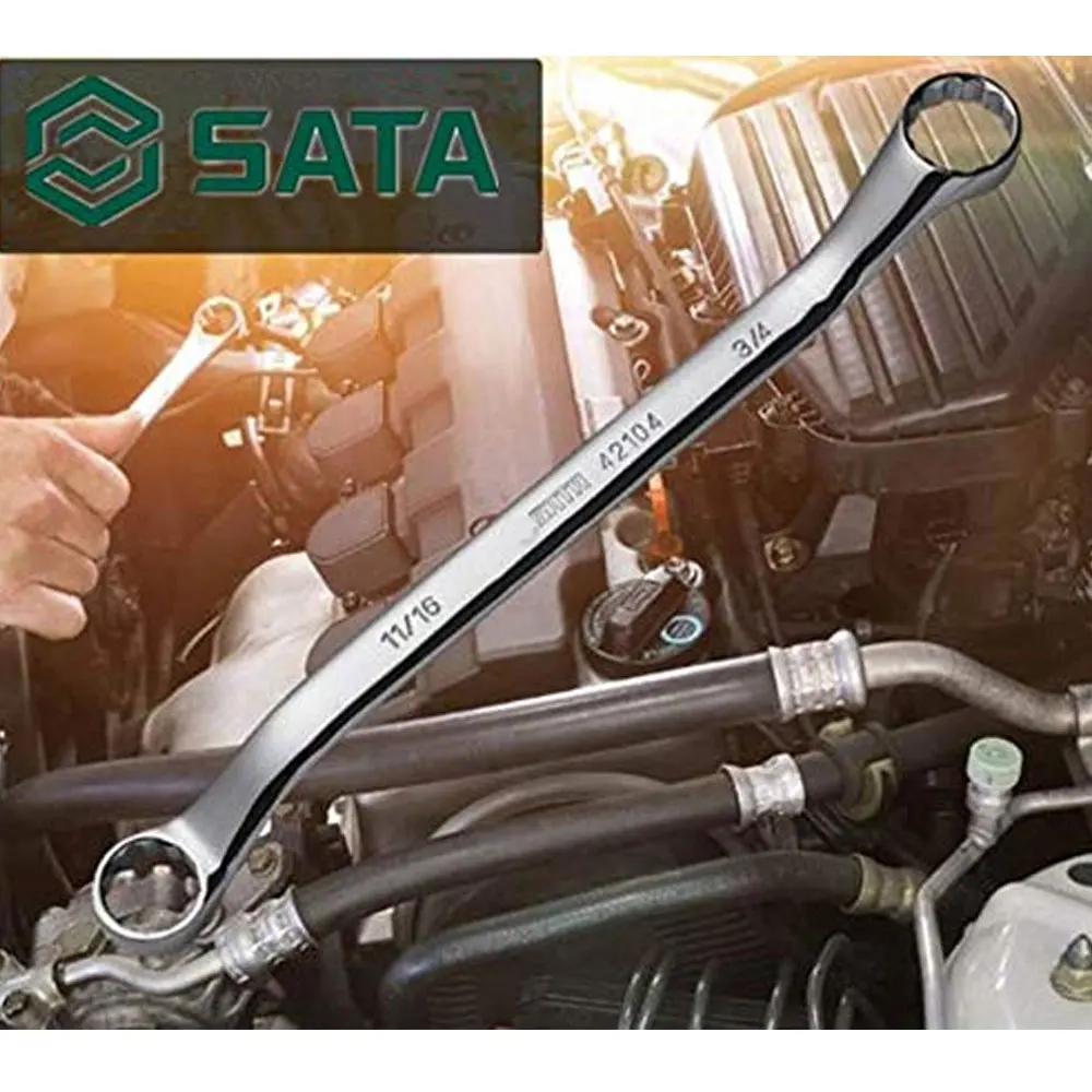Инструмент SATA полностью отполированные накидной ключ двуглавый ручной Ремонт
