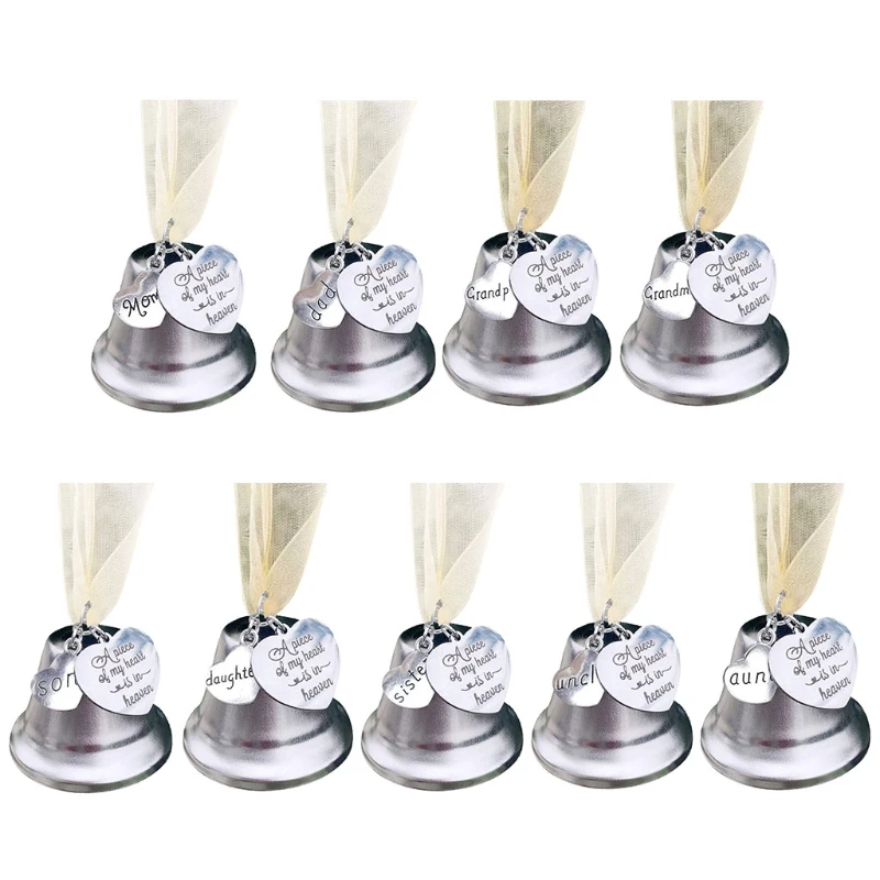 Christmas Tree Bell Ornament with Memorial Hang Tag A Piece of My Heart is in Heaven Metal Hanging Pendant Keepsake Gift Home
Christmas Tree Bell Ornament with Memorial Hang Tag A Piece of My Heart is in Heaven Metal Hanging Pendant Keepsake Gift Home