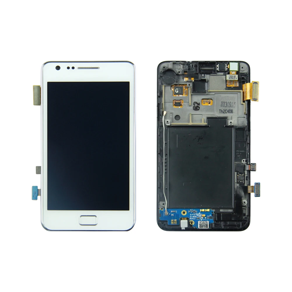 100% протестированная гарантия Super AMOLED для SAMSUNG S2 i9100 LCD Samsung ЖК экран сенсорный