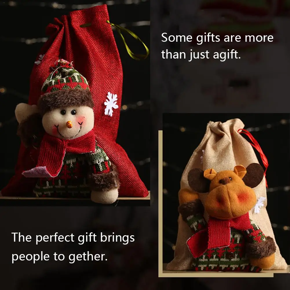 New Linen Drawstring Christmas Gift Bag Large Candy Bag Cartoon Old Man Deer Apple Bag For Christmas Decorations Party Supplies
New Linen Drawstring Christmas Gift Bag Large Candy Bag Cartoon Old Man Deer Apple Bag For Christmas Decorations Party Supplies