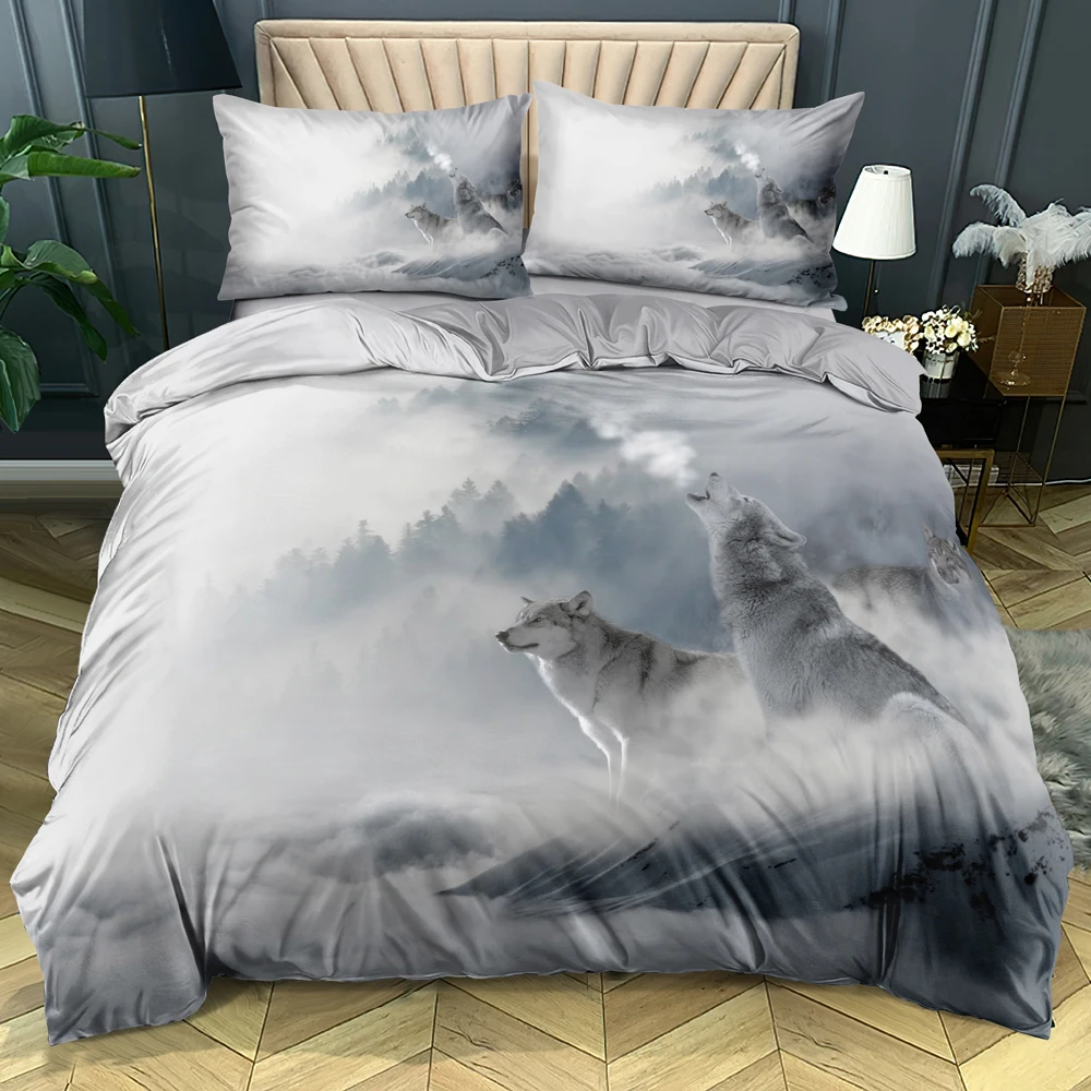 3D Custom-make Bedding sets Animals Quilt cover set Wolves Design Twin Double Single size Home textile
3D Custom-make Bedding sets Animals Quilt cover set Wolves Design Twin Double Single size Home textile