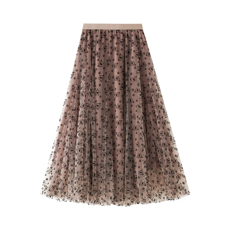 Women's Skirt Spring Autumn Fashion Tulle Midi Pleated Skirts Trend Femin Art Girl High Quality Vintage High Waist Long Skirt
Women's Skirt Spring Autumn Fashion Tulle Midi Pleated Skirts Trend Femin Art Girl High Quality Vintage High Waist Long Skirt