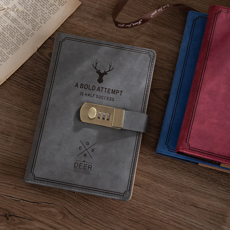 Notepad With Lock Notebook 2021 New A5 Dairy Personal Password Leather Soft Cover Squred Books Records Office Accessories
Notepad With Lock Notebook 2021 New A5 Dairy Personal Password Leather Soft Cover Squred Books Records Office Accessories