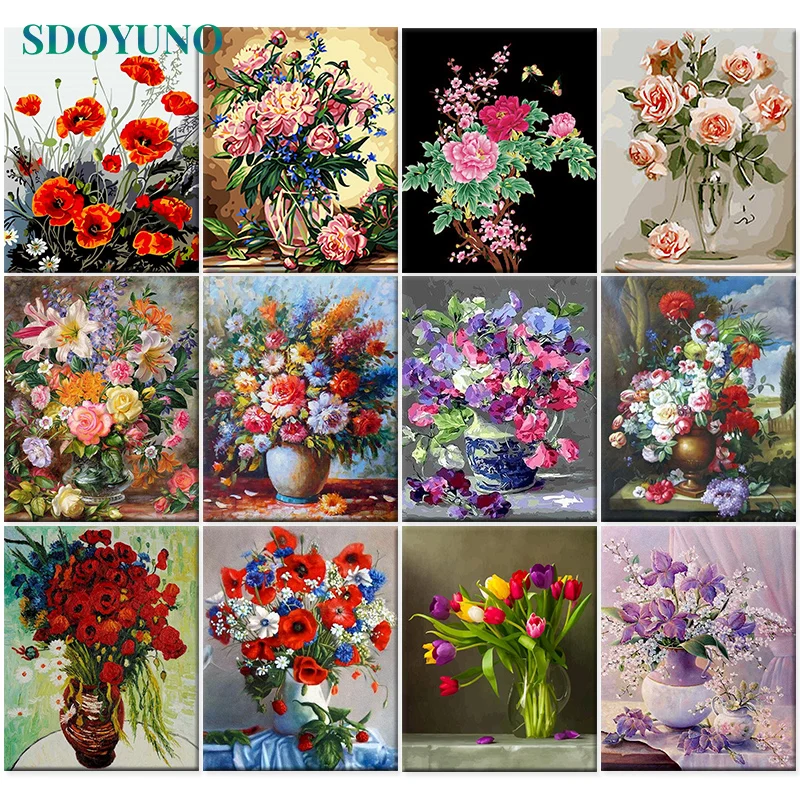 SDOYUNO 60x75cm Painting By Numbers DIY Flowers Pictures By Numbers On Canvas Frame Digital Hand Painting Draw Number Gift
SDOYUNO 60x75cm Painting By Numbers DIY Flowers Pictures By Numbers On Canvas Frame Digital Hand Painting Draw Number Gift