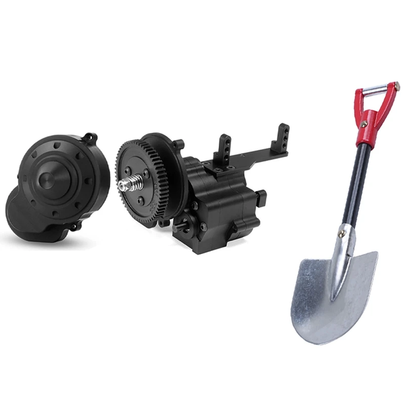2 Pcs RC Car Part: 1 Pcs Metal Shovel & 1 Pcs 2 Speed Transfer Transmission Gear Box Center Gearbox with Gearbox Cover
2 Pcs RC Car Part: 1 Pcs Metal Shovel & 1 Pcs 2 Speed Transfer Transmission Gear Box Center Gearbox with Gearbox Cover