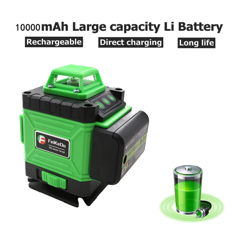 2020 Newest 4D laser level 16 lines Sharp 505NM Blue laser level Automatic Self Leveling 360 Vertical&Horizontal Tilt & Outdoor
2020 Newest 4D laser level 16 lines Sharp 505NM Blue laser level Automatic Self Leveling 360 Vertical&Horizontal Tilt & Outdoor