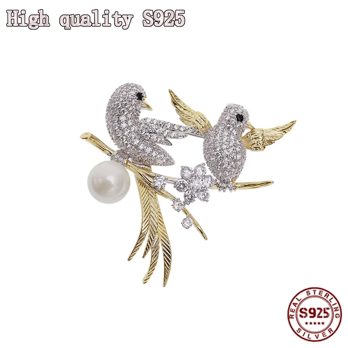 Fashion Jewelry, High Quality Crystal And Pearl Inlay, Delicate Animal Brooch, Charm Ball Accessories Brooch
Fashion Jewelry, High Quality Crystal And Pearl Inlay, Delicate Animal Brooch, Charm Ball Accessories Brooch