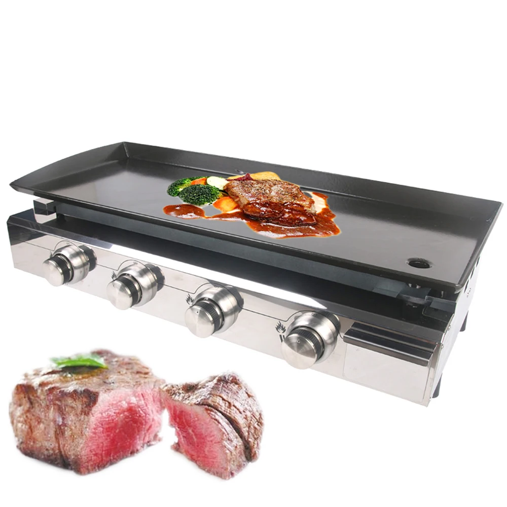

BBQ Grill Outdoor Gas Plancha BBQ Griddle Non-stick Black Iron Cooking Plate Fast Heating Barbecue Tools CE Certification
