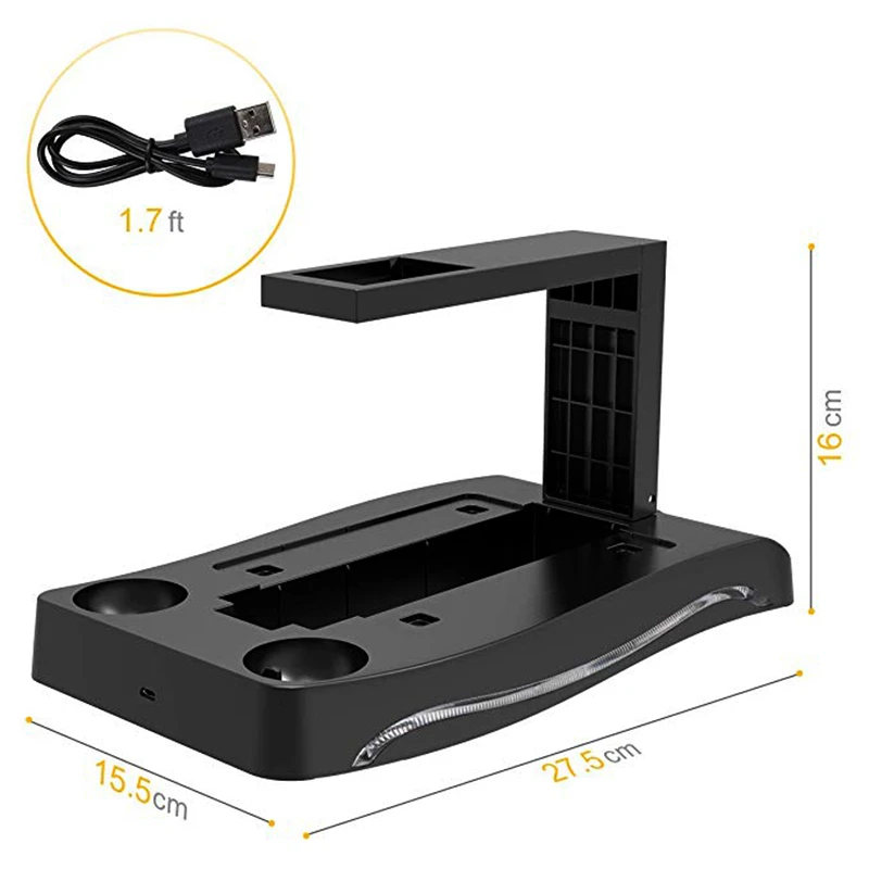 Dock Charging Battery Charger For Sony Play Station Playstation PS 4 VR Glasses Viar Helmet PSVR PS4 Move Motion Game Controller |
