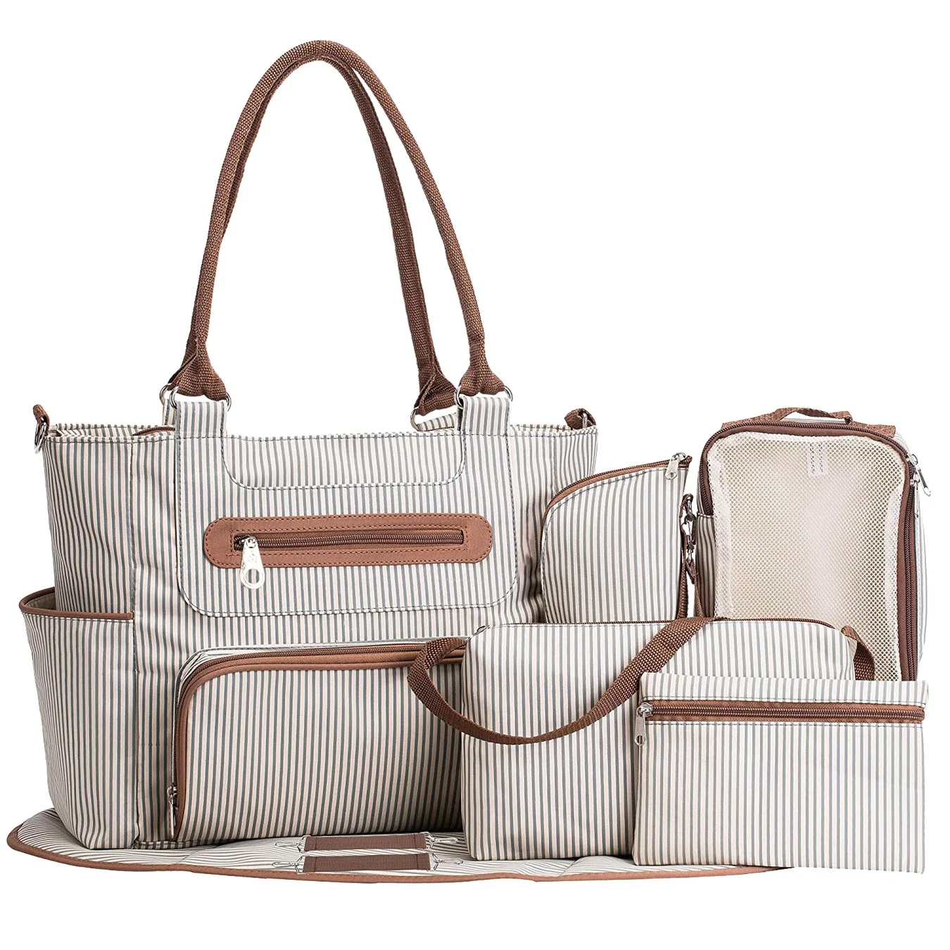 7pcs Baby Diaper Bag Suits Tote Bag For Mom Baby Bottle Holder Mother Mummy Stroller Maternity Nappy Bags Sets
7pcs Baby Diaper Bag Suits Tote Bag For Mom Baby Bottle Holder Mother Mummy Stroller Maternity Nappy Bags Sets