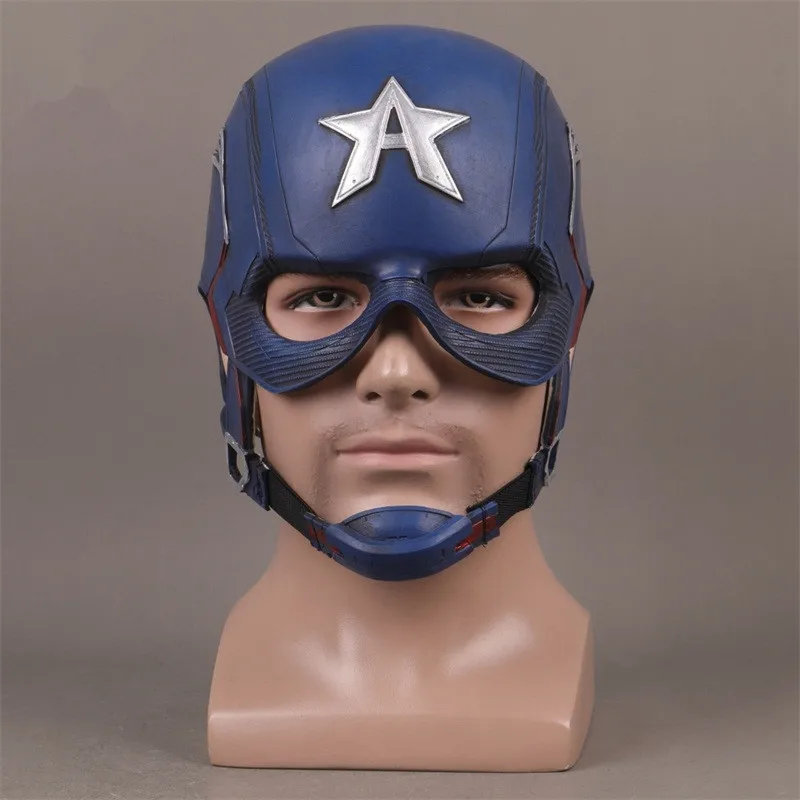 

Superhero Captain Steve Rogers Cosplay Latex Mask Helmet Fight Masks Halloween Masquerade Party Carnival Costume