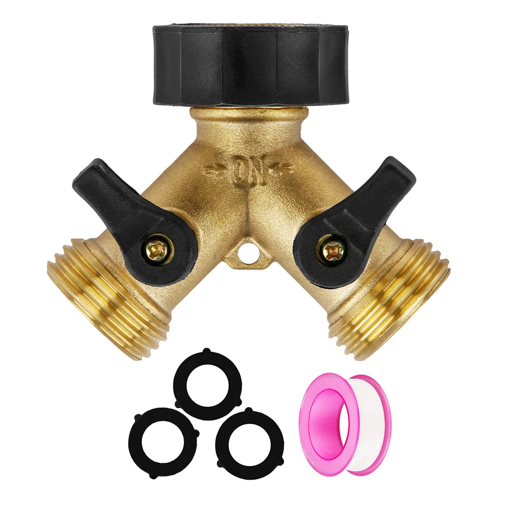 Garden Hose Splitter Y Connector Brass Garden Hose Adapter 2 Way Hose Splitter 3/4”Hose Tap Connector Hose Spigot Adapter
Garden Hose Splitter Y Connector Brass Garden Hose Adapter 2 Way Hose Splitter 3/4”Hose Tap Connector Hose Spigot Adapter