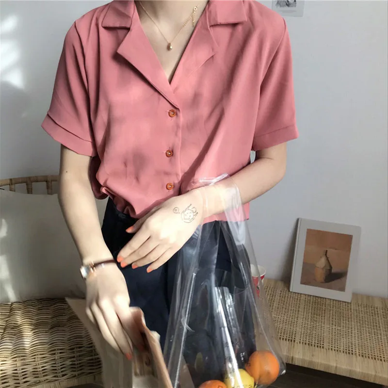 Blouse Women Notched Short Sleeve Summer Shirts Plus Size Tops and Blouses Vintage Boho Clothes White Chiffon Blouse Beach V770
Blouse Women Notched Short Sleeve Summer Shirts Plus Size Tops and Blouses Vintage Boho Clothes White Chiffon Blouse Beach V770