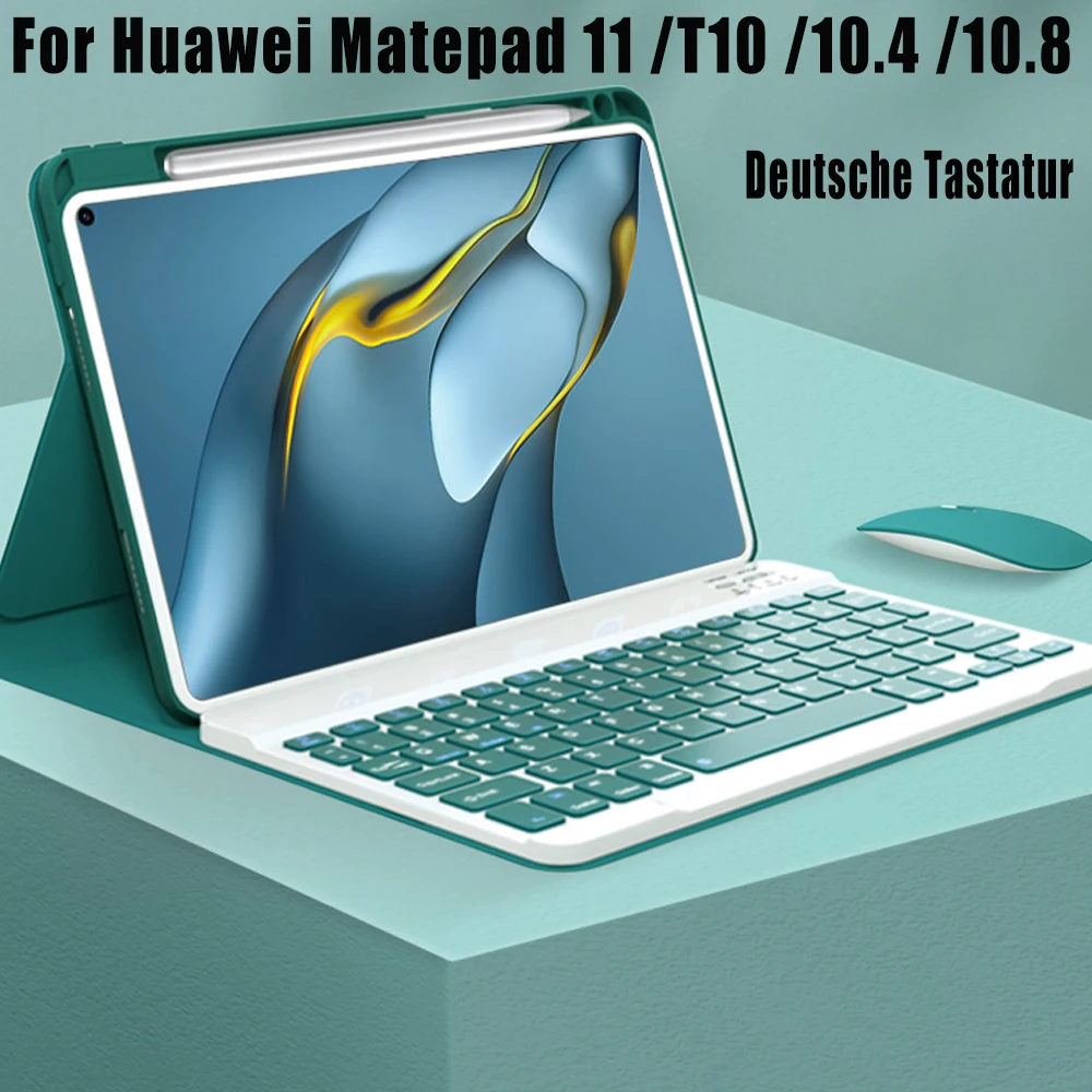 German Keyboard Case for Huawei Matepad 11 T10S T10 T 10S 10.4 Pro 10.8 Mediapad M6 10.8 V7 Pro Cover with Keyboard
German Keyboard Case for Huawei Matepad 11 T10S T10 T 10S 10.4 Pro 10.8 Mediapad M6 10.8 V7 Pro Cover with Keyboard