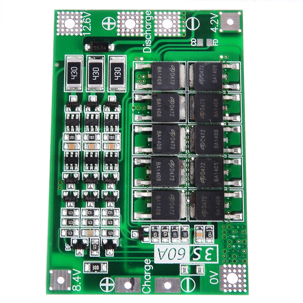 Newest 3S 12.6V 60A w/Balance 18650 Li-ion Lithium Battery BMS Protection Board For Drill Motor
Newest 3S 12.6V 60A w/Balance 18650 Li-ion Lithium Battery BMS Protection Board For Drill Motor