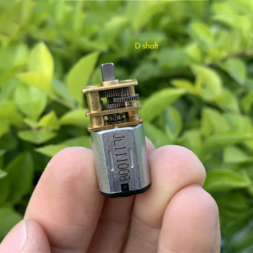 GA12-N20 Short-axis Miniature Geared Motor 3V 6V Low Speed Full Metal Gearbox Motor for Electronic Door Lock, Shaft Diameter 3mm
GA12-N20 Short-axis Miniature Geared Motor 3V 6V Low Speed Full Metal Gearbox Motor for Electronic Door Lock, Shaft Diameter 3mm