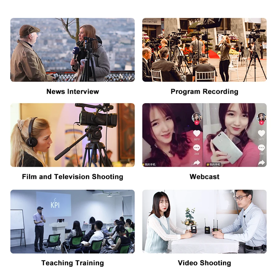 MAMEN Profissional Wireless Microphone UHF Dual Channel Super HD 530-590MHz Recording Microphone 60-100m Reception Distance
MAMEN Profissional Wireless Microphone UHF Dual Channel Super HD 530-590MHz Recording Microphone 60-100m Reception Distance