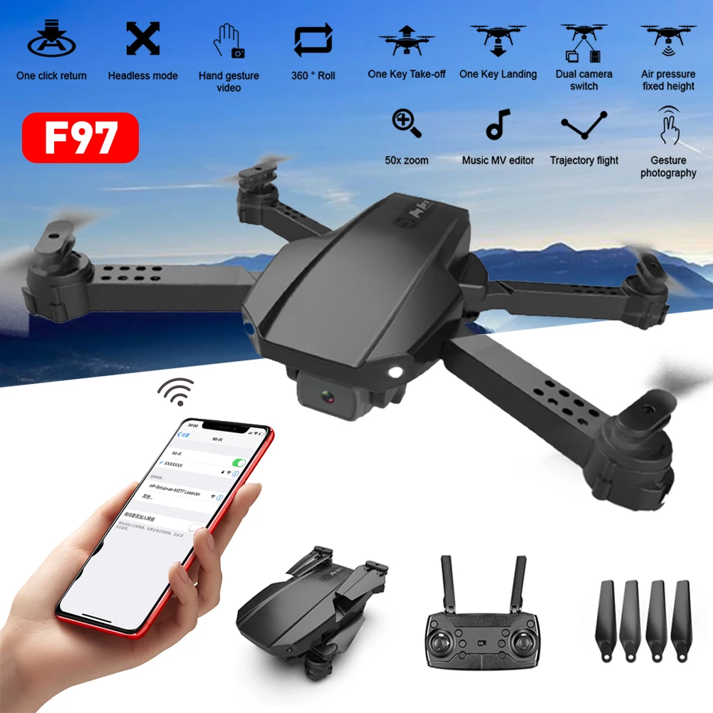 Mini Drone with Wide Angle 4K WiFi FPV Camera Remote Control Foldable Quadcopter Toy Gift for Kids Adults
Mini Drone with Wide Angle 4K WiFi FPV Camera Remote Control Foldable Quadcopter Toy Gift for Kids Adults