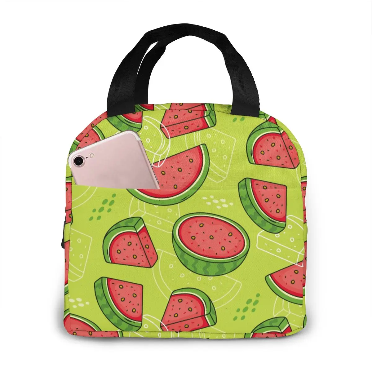 Colorful Watermelons Lunch Food Box Bag Insulated Thermal Food Picnic Lunch Bag for Women kids Men Cooler Tote Bag
Colorful Watermelons Lunch Food Box Bag Insulated Thermal Food Picnic Lunch Bag for Women kids Men Cooler Tote Bag