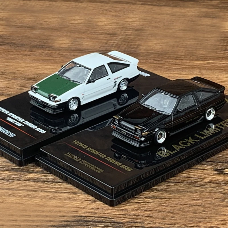 INNO black 1:64 Toyota AE86 стоячая фара версия SPRINTER TRUENO модель автомобиля из сплава | Игрушки