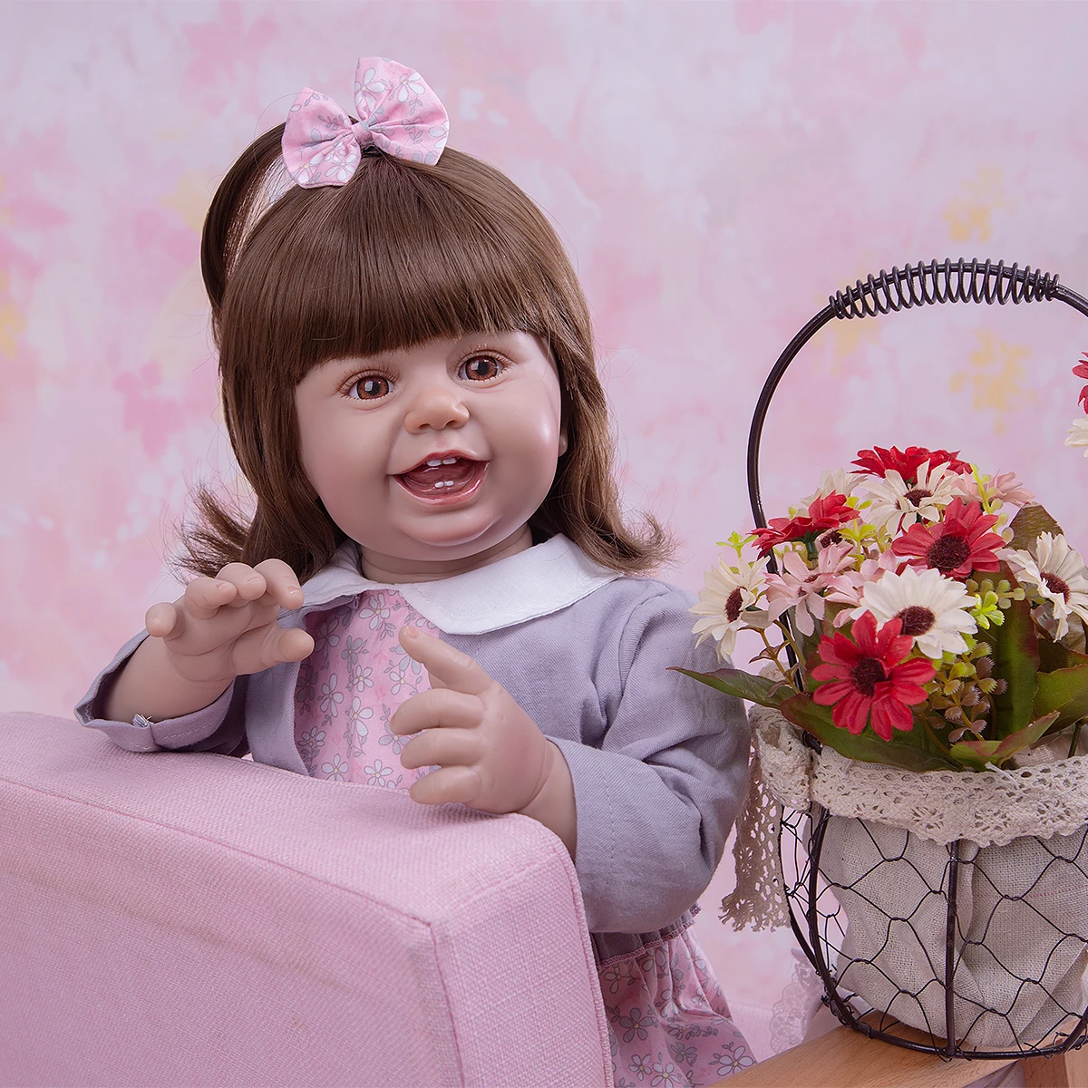 Sugar Cubs Happy Smile 27 Inch 68 cm Reborn Baby Toddler Dolls Newborn Cloth Body Sweet Doll Toys For Kids Birthday Gifts
Sugar Cubs Happy Smile 27 Inch 68 cm Reborn Baby Toddler Dolls Newborn Cloth Body Sweet Doll Toys For Kids Birthday Gifts