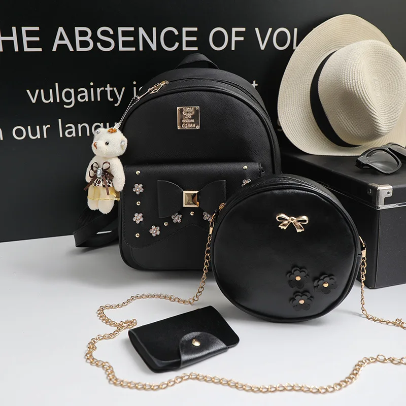 Design Bag 3-piece Set Pu Leather Suit Backpack Cute Backpack Mini Backpack Women Bags for Women Designer Bag
Design Bag 3-piece Set Pu Leather Suit Backpack Cute Backpack Mini Backpack Women Bags for Women Designer Bag