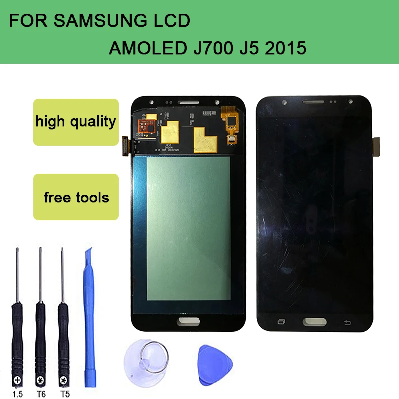 SZHAIYU протестированный OLED AMOLED ЖК дисплей для Samsung Galaxy J7 2015 J700 J700F J7000 сенсорный экран