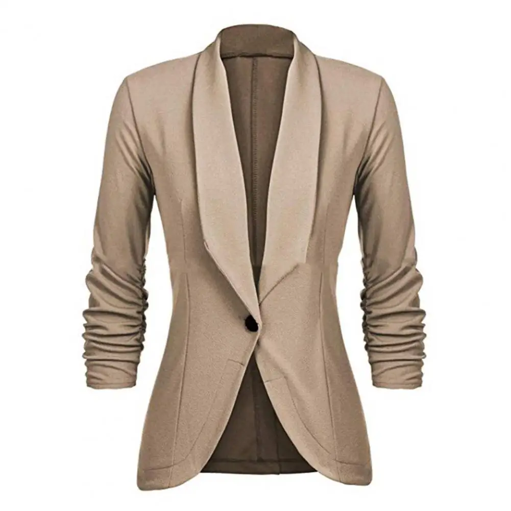 Dropshipping!! Single Button 3/4 Sleeve Women Blazer Autumn Winter Lapel Open Front Suit Jacket Outerwear
Dropshipping!! Single Button 3/4 Sleeve Women Blazer Autumn Winter Lapel Open Front Suit Jacket Outerwear