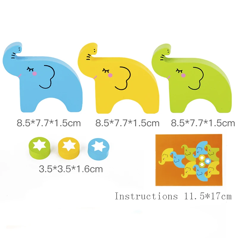 Elephants stacking high balance game wooden children's Montessori stacked high blocks early learning educational toys boys girls
Elephants stacking high balance game wooden children's Montessori stacked high blocks early learning educational toys boys girls