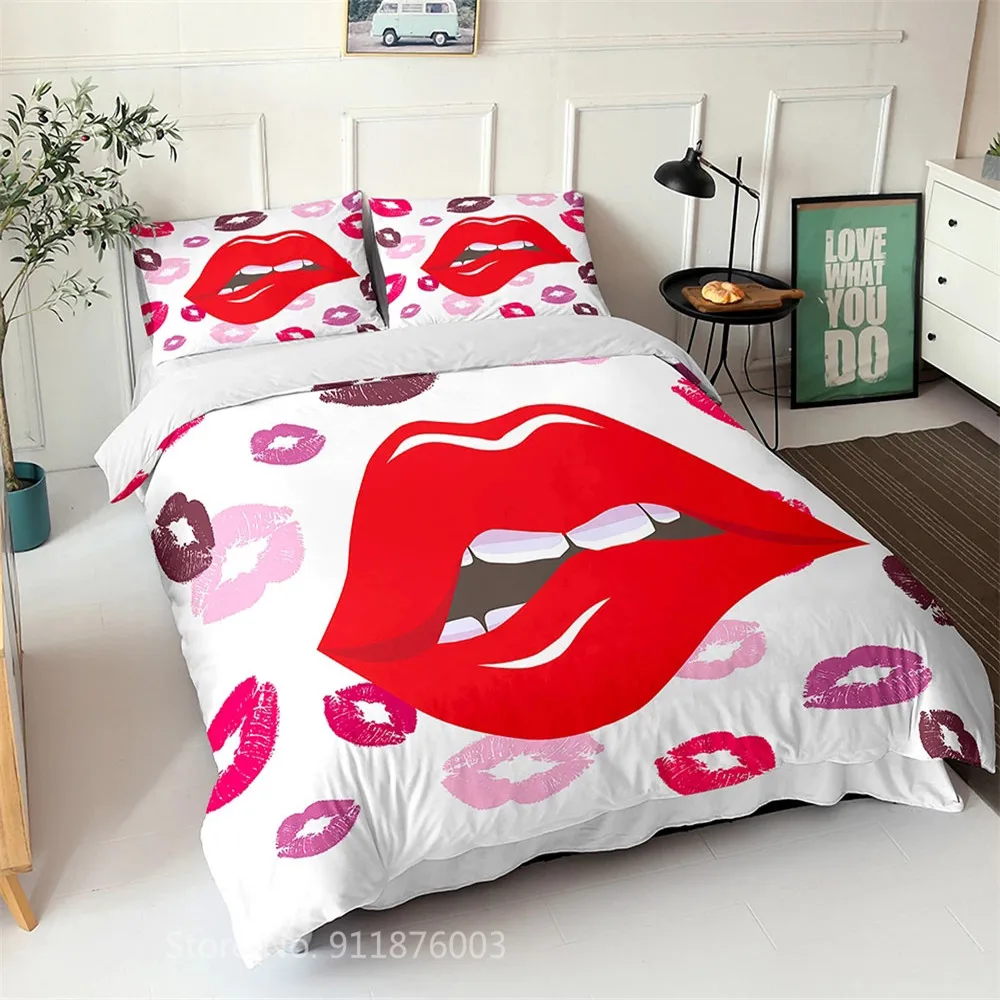 Girl Sexy Lips Bed Linen Set 3D Print Cartoon Bedding Set 3Pcs with Pillowcase Soft Microfiber Boy Girl Duvet Cover Set Birtyday
Girl Sexy Lips Bed Linen Set 3D Print Cartoon Bedding Set 3Pcs with Pillowcase Soft Microfiber Boy Girl Duvet Cover Set Birtyday