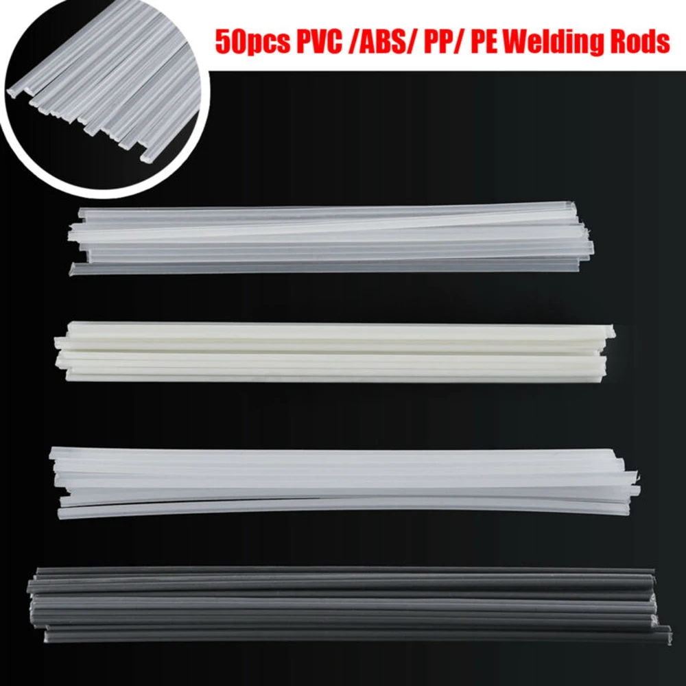 

50Pcs PVC ABS PP PE Plastic Welding Rod Electrode For Plastic Welder Tool Welding Rods For Bumper Cars Plastic Water Tank PVC