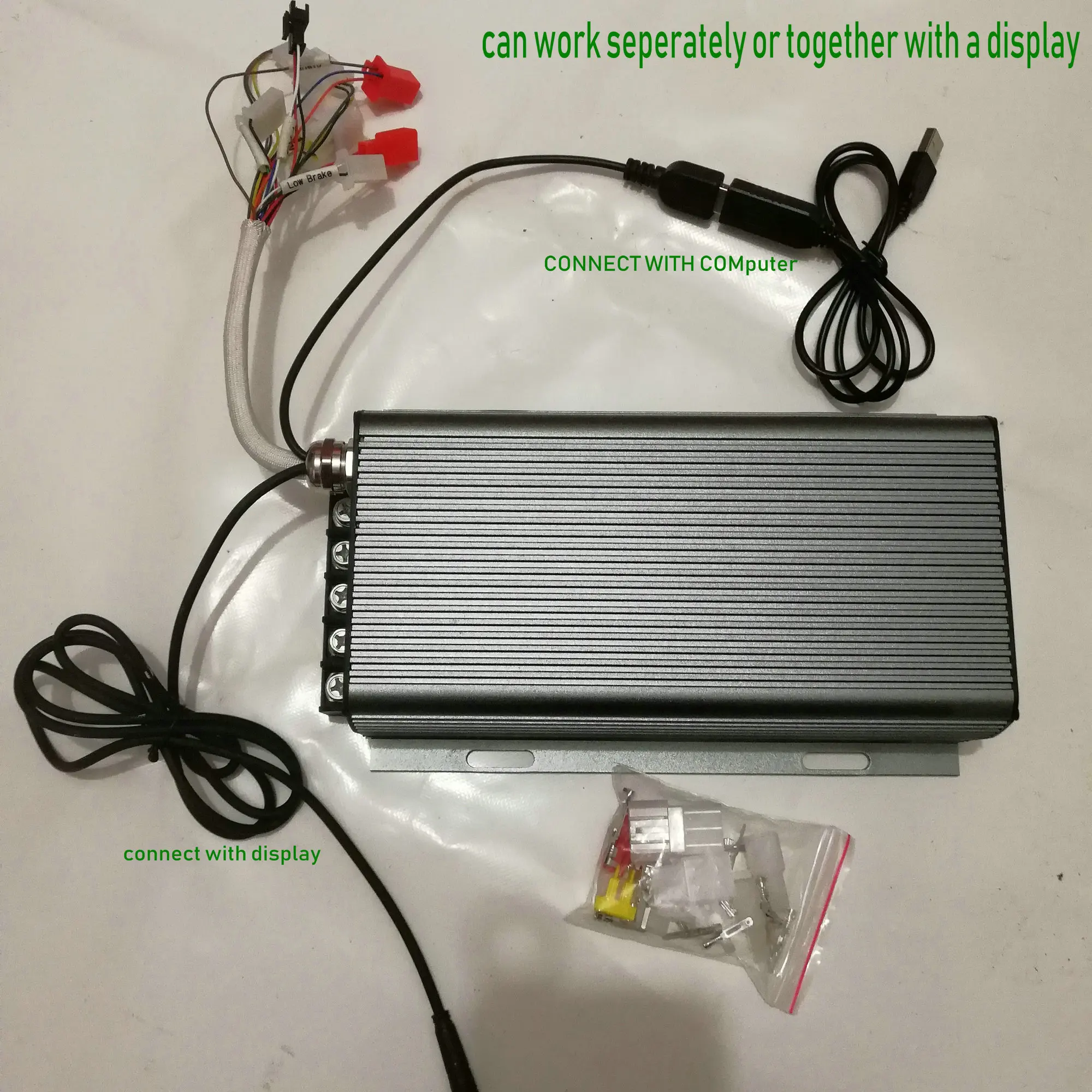 Контроллер Sabvoton Sinewave 48v 72v80A работает отдельно или с дисплеем запчасти для