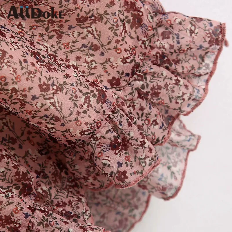 ALLDOKE vintage floral print short dress women summer high waist deep v neck sexy boho style ruffles ladies dresses vestidos
ALLDOKE vintage floral print short dress women summer high waist deep v neck sexy boho style ruffles ladies dresses vestidos