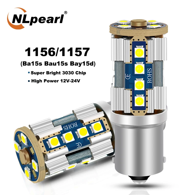 NLpearl 2X Signal Lamp 1156 Ba15s P21w Led Bau15s Py21w Car Turn Signal Light 3030SMD 1157 Led BAY15D Canbus Reversing Lights
NLpearl 2X Signal Lamp 1156 Ba15s P21w Led Bau15s Py21w Car Turn Signal Light 3030SMD 1157 Led BAY15D Canbus Reversing Lights